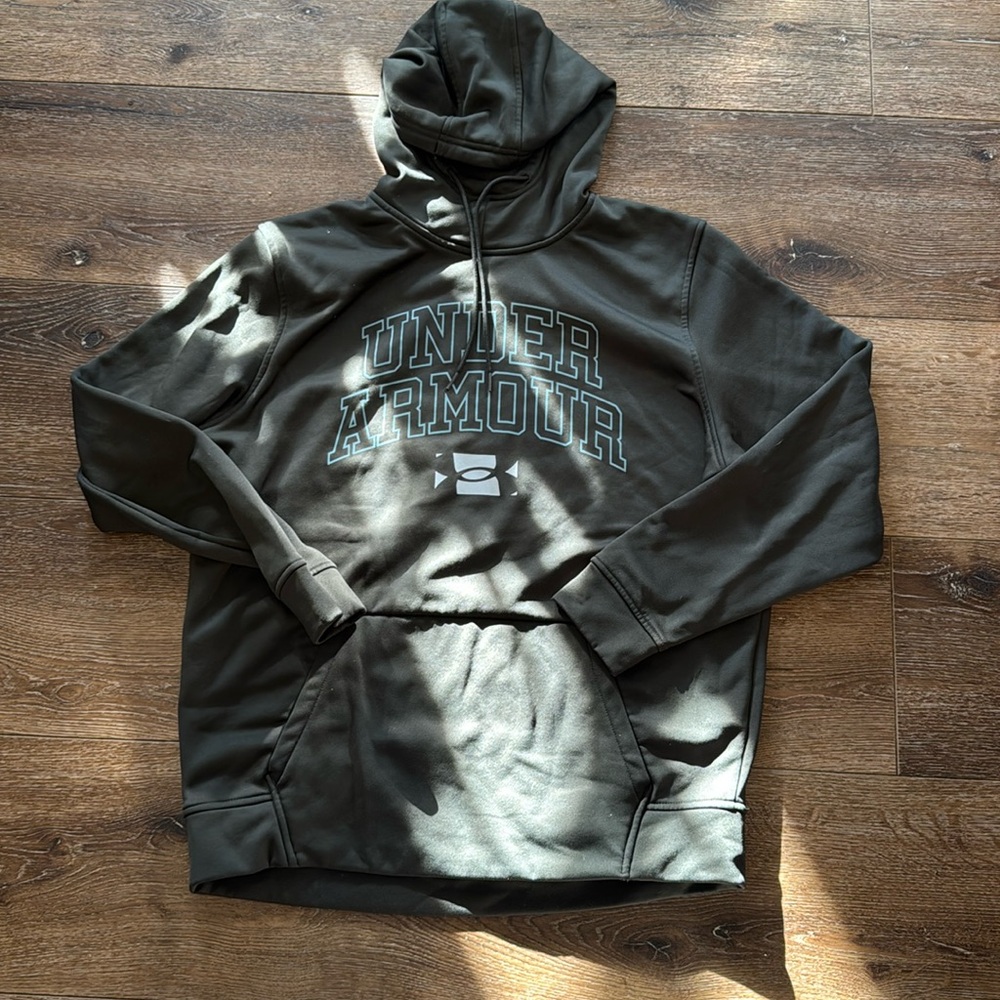 Under armour green hoodie large